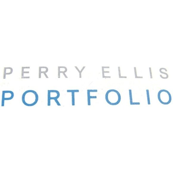 Perry Ellis Portfolio Cufflinks Set w Neck Tie Clip Silver Tone Wedding IOB - Picture 7 of 8